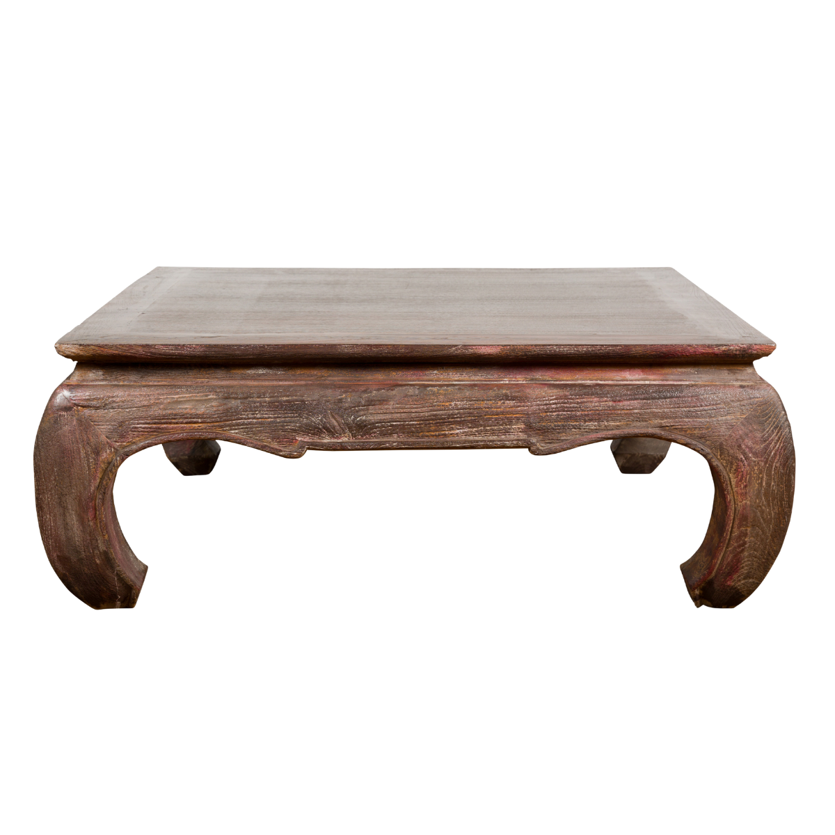Vintage Asian Distressed Wood Coffee Table-1. Asian & Chinese Furniture, Art, Antiques, Vintage Home Décor for sale at FEA Home