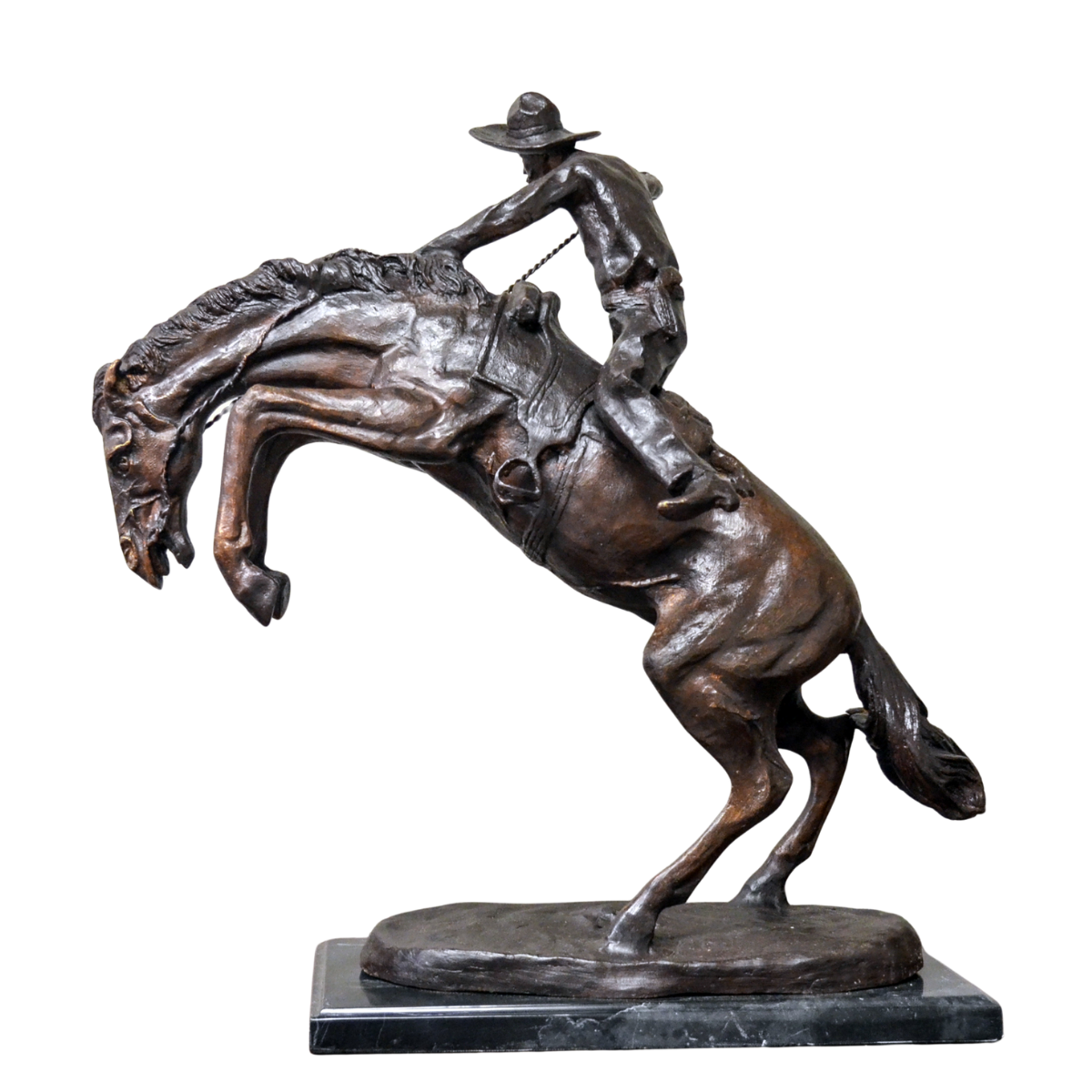 "Bronco Buster" Frederic Remington Bronze Tabletop Statue
