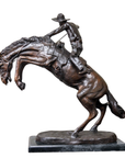 "Bronco Buster" Frederic Remington Bronze Tabletop Statue
