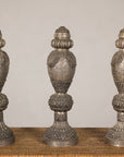 Set of Three Vintage Indian Silver-Plated Embossed Vessels, additional gallery view 13
