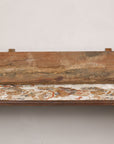 Gilt and red carved wood architectural panel alternate view