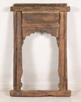 Rear view of antique carved architectural frame