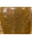 Vintage Vase with Monochrome Glaze and Tapering Lines