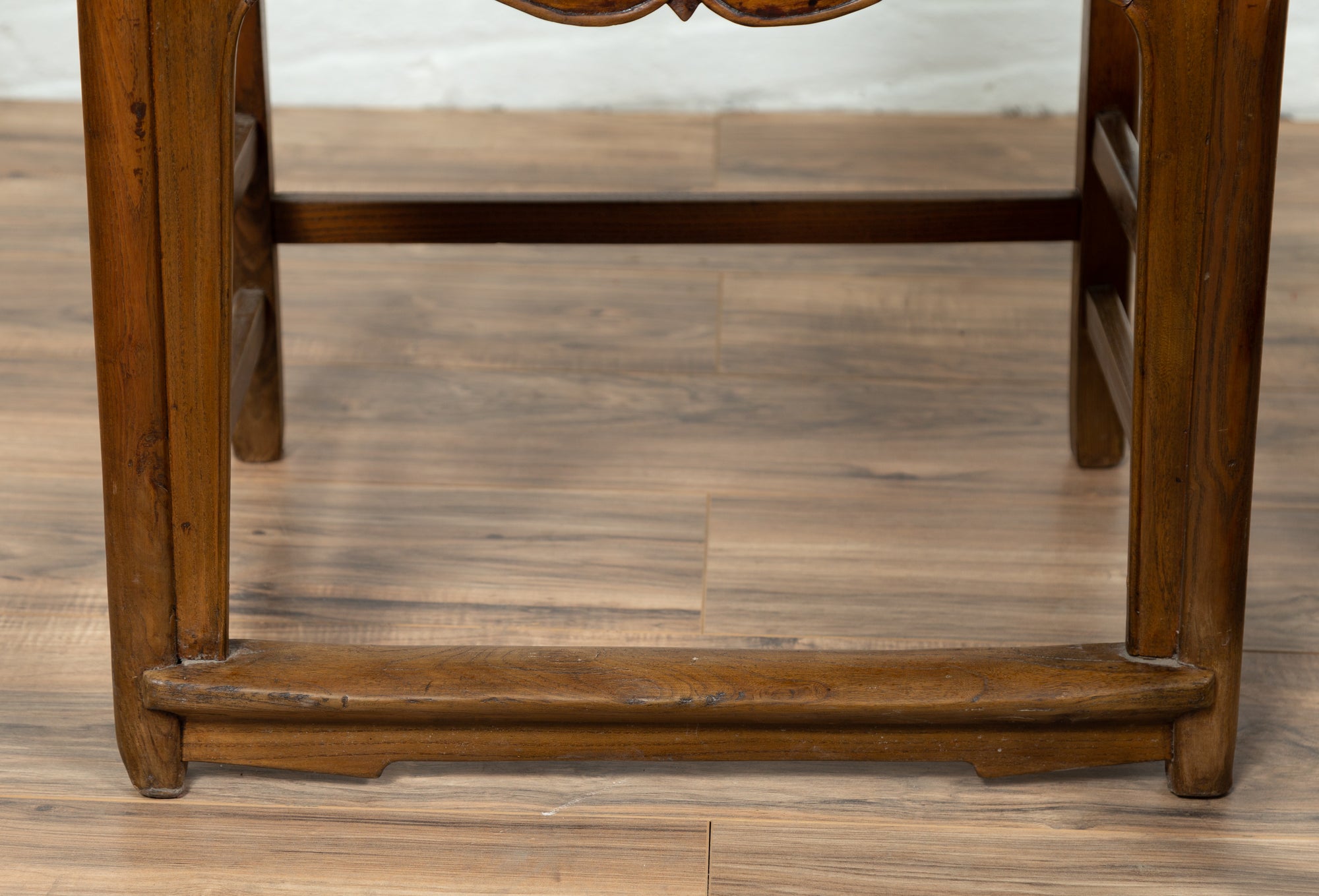 Pair of Elmwood Scholar Armchairs with Rattan Seats, SKU , image 6