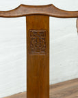 Pair of Elmwood Scholar Armchairs with Rattan Seats, SKU , image 8