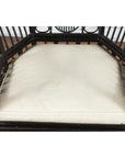 Horseshoe Back Chair with Bamboo Fretwork Geometric Motifs