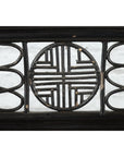 Horseshoe Back Chair with Bamboo Fretwork Geometric Motifs