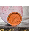 Hand-Crafted American Artists Collection Pink Pastel Vase with Weaving