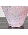 Hand-Crafted American Artists Collection Pink Pastel Vase with Weaving