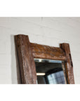 Antique Country Style Driftwood Made into Full Length Mirror, Rustic Character