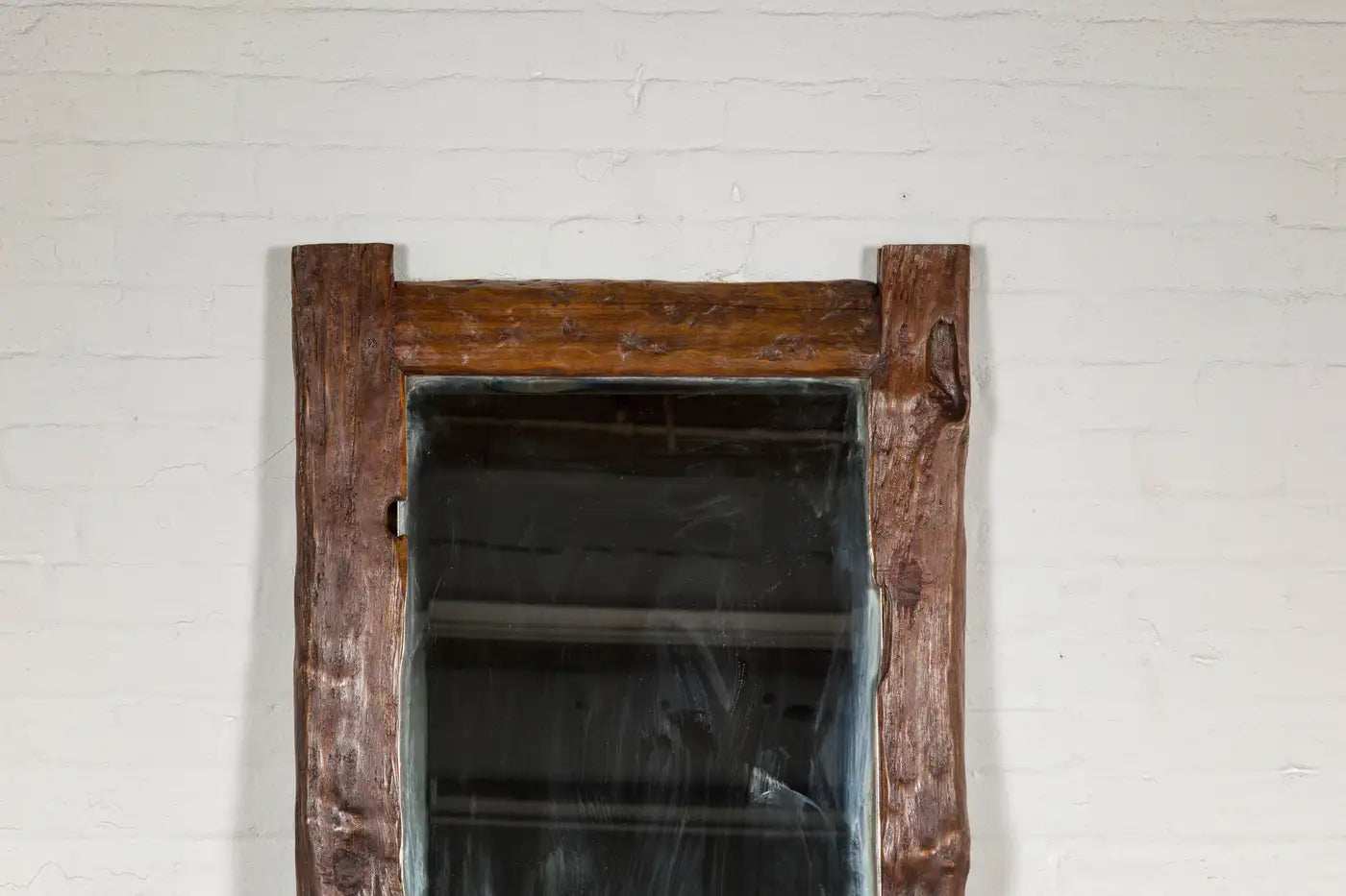 Antique Country Style Driftwood Made into Full Length Mirror, Rustic Character