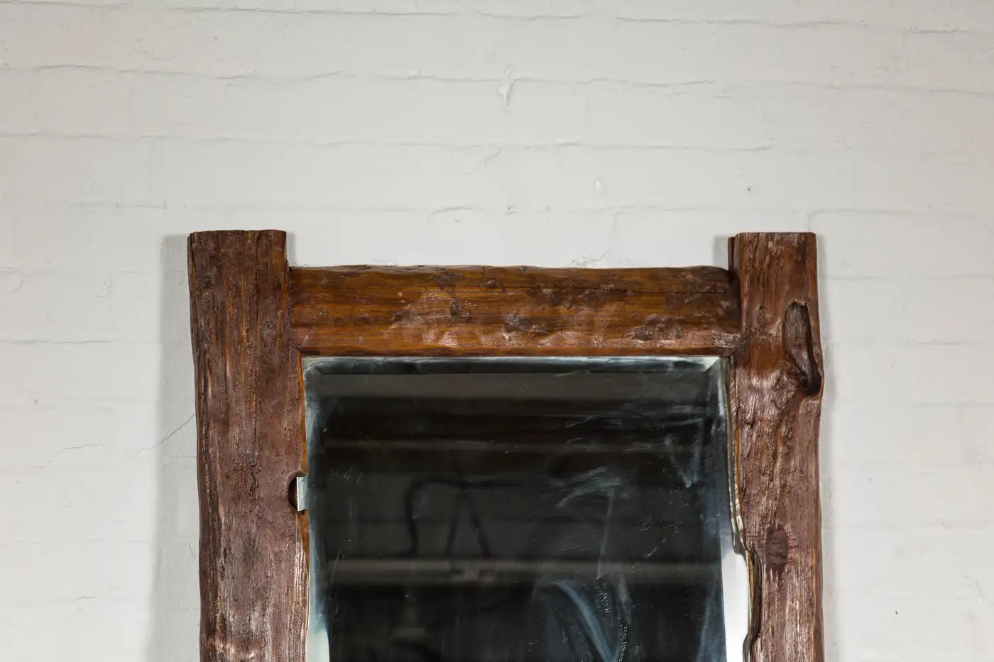 Antique Country Style Driftwood Made into Full Length Mirror, Rustic Character