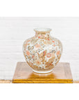 Kutani Style Vintage Vase with Flowers and Butterflies