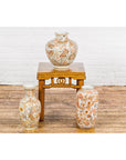 Kutani Style Vintage Vase with Flowers and Butterflies
