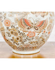 Kutani Style Vintage Vase with Flowers and Butterflies
