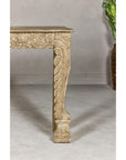 Mughal Style Console Table with Beautiful Carved Foliage
