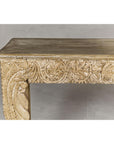 Mughal Style Console Table with Beautiful Carved Foliage