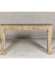 Mughal Style Console Table with Beautiful Carved Foliage
