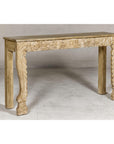 Mughal Style Console Table with Beautiful Carved Foliage