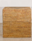 Large Vintage Woven Rattan Storage Box with Removable Lid, additional gallery view 13