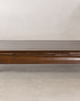 Alternate side view of the kang table with curved scroll feet