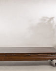 Low elm kang table displayed in a neutral room setting