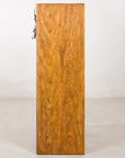 1970s American Drexel Woodbriar Pecan Dry Bar Cabinet, top detail