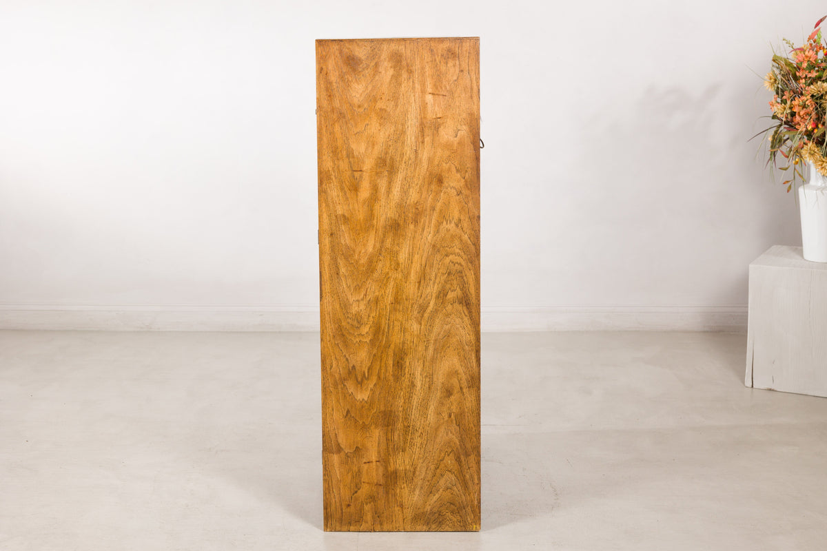 1970s American Drexel Woodbriar Pecan Dry Bar Cabinet, additional gallery view 13