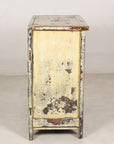 Right side view of the cream lacquer cabinet