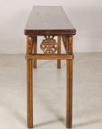 Alternate end view of the narrow Chinese console table