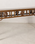 Right angled view of the antique Chinese console table