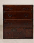 Meiji Japanese Isho-Tansu Chest with Iron Hardware, alternate angle