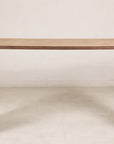 Alternate front view of the rectangular rattan waterfall console
