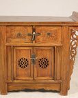 Late-19th-Century Chinese Carved Wood Altar Cabinet, reverse view