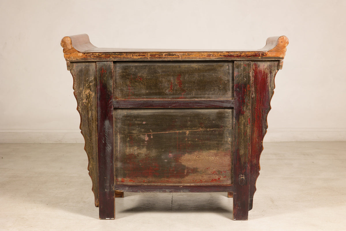 Late-19th-Century Chinese Carved Wood Altar Cabinet, additional gallery view 14