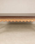 Large Indonesian Mahogany Center Table with Gilt Carved Apron, additional gallery view 11