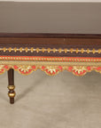 Large Indonesian Mahogany Center Table with Gilt Carved Apron, additional gallery view 15
