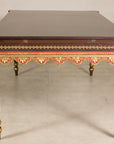 Large Indonesian Mahogany Center Table with Gilt Carved Apron, additional gallery view 19