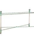 Vintage Empire-Style Bronze and Lucite Console Table Base, full object on a white background