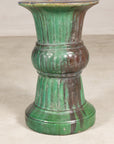 Circa-1900 Vietnamese Green-Glazed Ceramic Garden Pedestal, construction detail