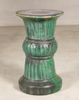 Circa-1900 Vietnamese Green-Glazed Ceramic Garden Pedestal, additional gallery view 11