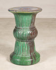 Circa-1900 Vietnamese Green-Glazed Ceramic Garden Pedestal, additional gallery view 12