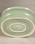 Bottom view of the oval footbath showing the recessed foot ring