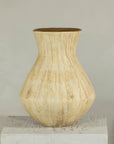 Artisan Ceramic Vase with Textured Drip Glaze and Flared Neck, construction detail