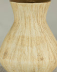 Artisan Ceramic Vase with Textured Drip Glaze and Flared Neck, close-up detail