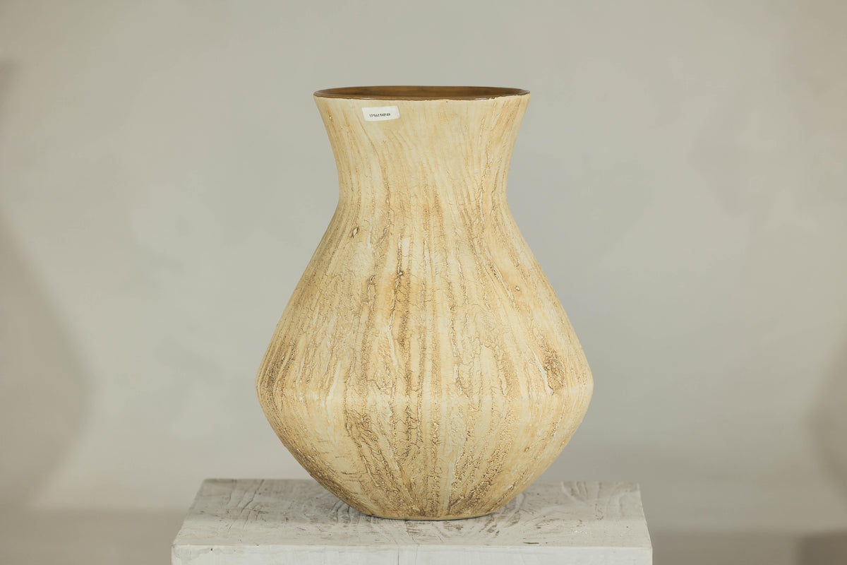 Artisan Ceramic Vase with Textured Drip Glaze and Flared Neck, additional gallery view 11
