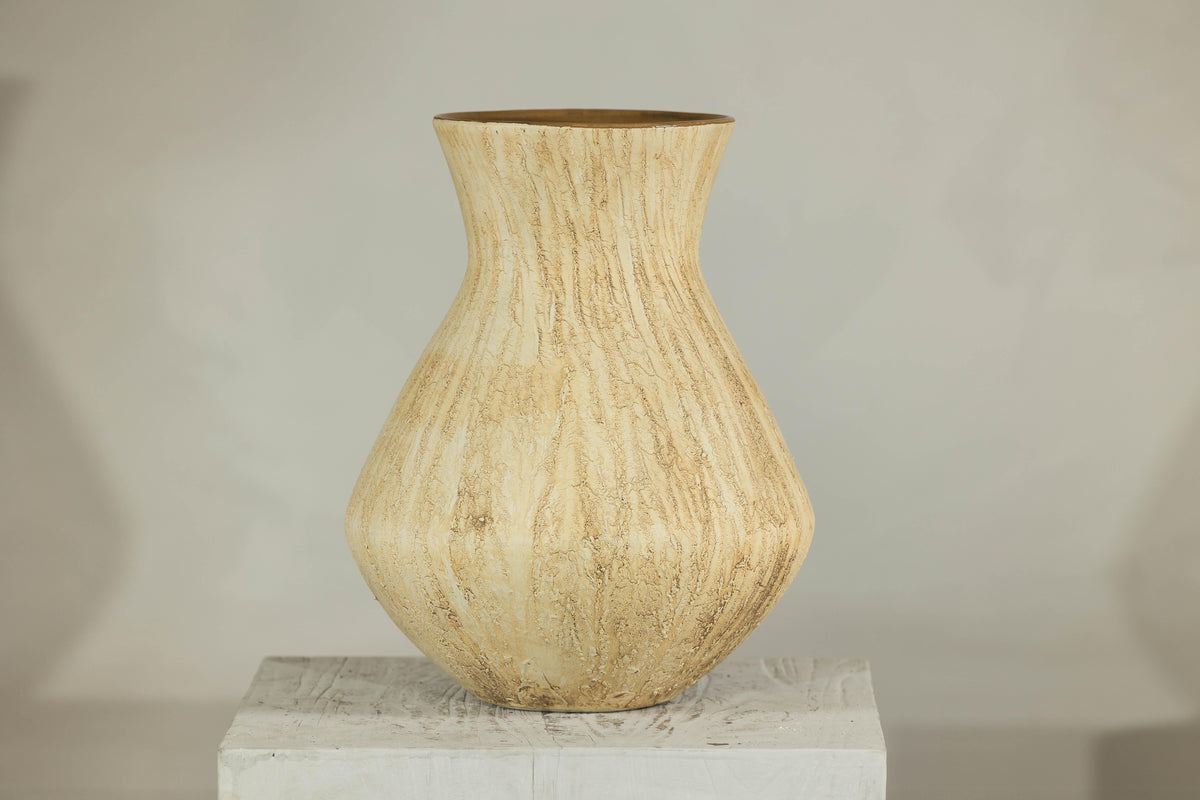 Artisan Ceramic Vase with Textured Drip Glaze and Flared Neck, additional gallery view 13