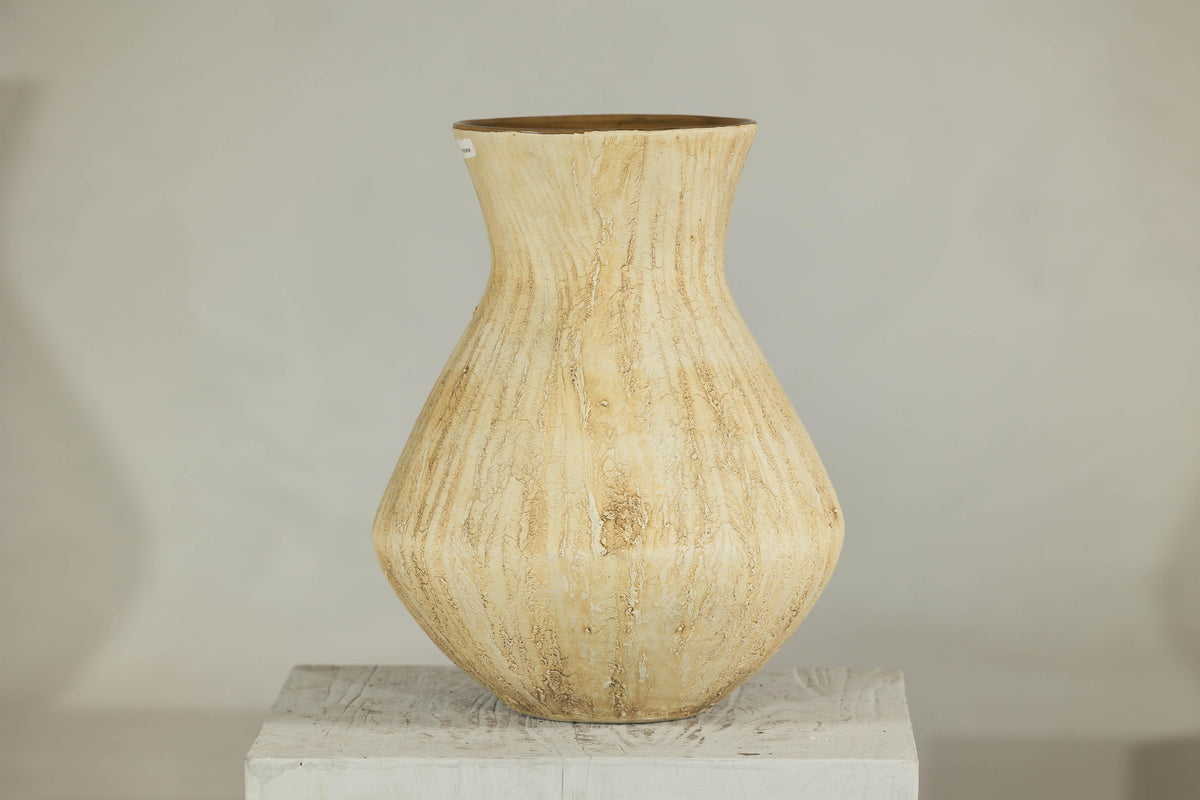 Artisan Ceramic Vase with Textured Drip Glaze and Flared Neck, additional gallery view 14