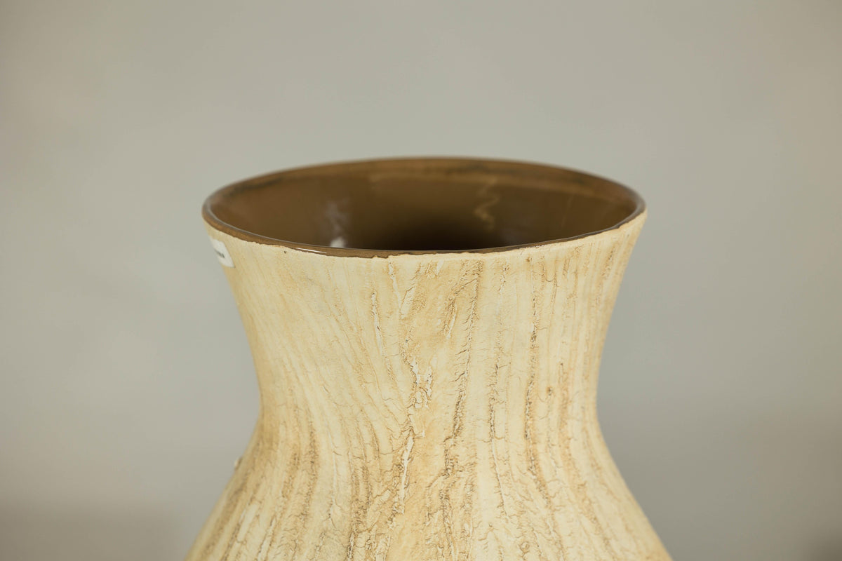 Artisan Ceramic Vase with Textured Drip Glaze and Flared Neck, additional gallery view 15