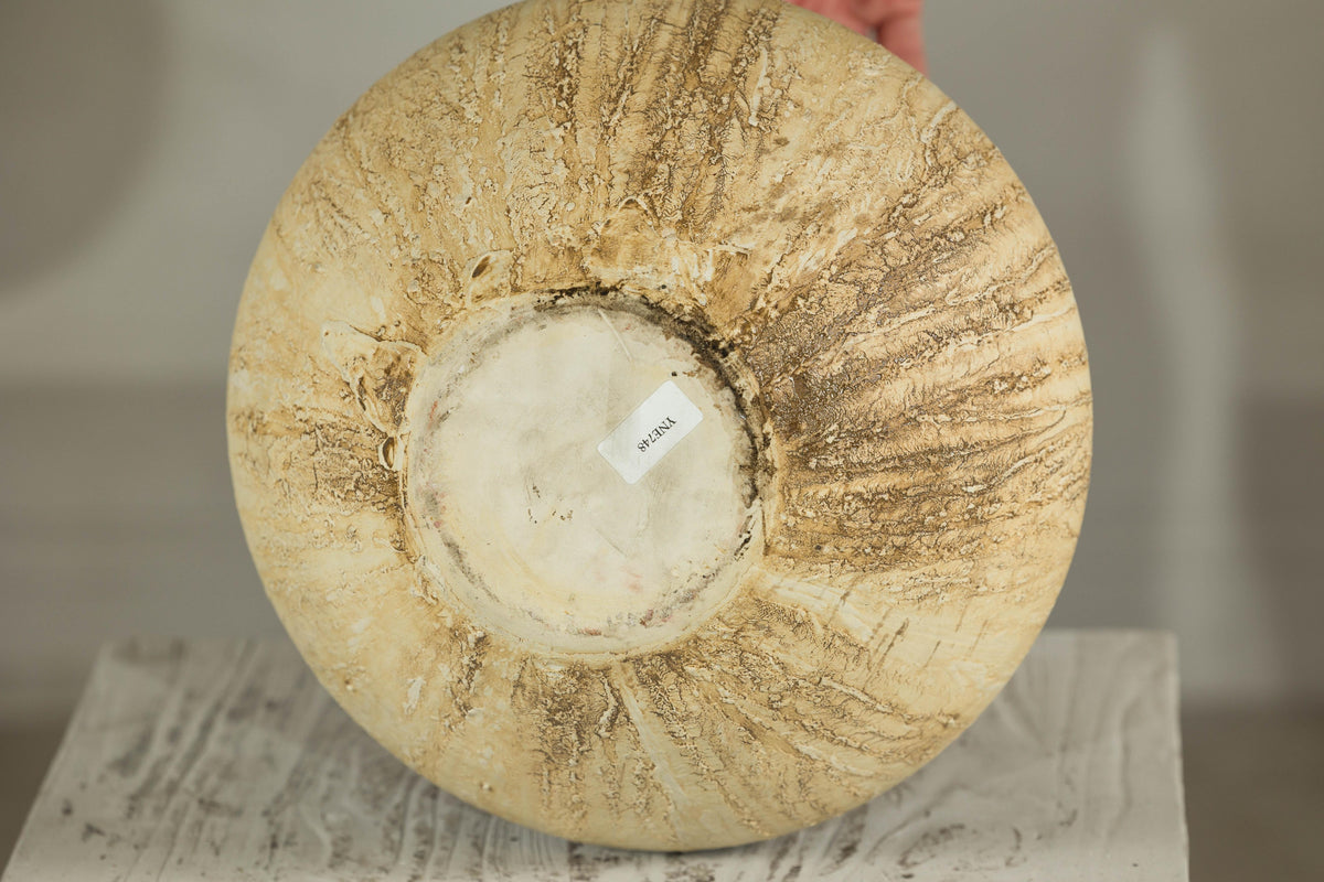 Artisan Ceramic Vase with Textured Drip Glaze and Flared Neck, additional gallery view 20